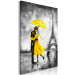 Canvas Print Paris Fog (1 Part) Vertical Yellow 123093 additionalThumb 2