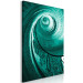 Canvas Print Spiral staircase - photograph of the staircase in turquoise colour 123593 additionalThumb 2