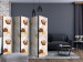Room Divider Speckles II (5-piece) - modern abstraction in browns and pinks 124193 additionalThumb 4