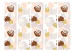 Room Divider Speckles II (5-piece) - modern abstraction in browns and pinks 124193 additionalThumb 3