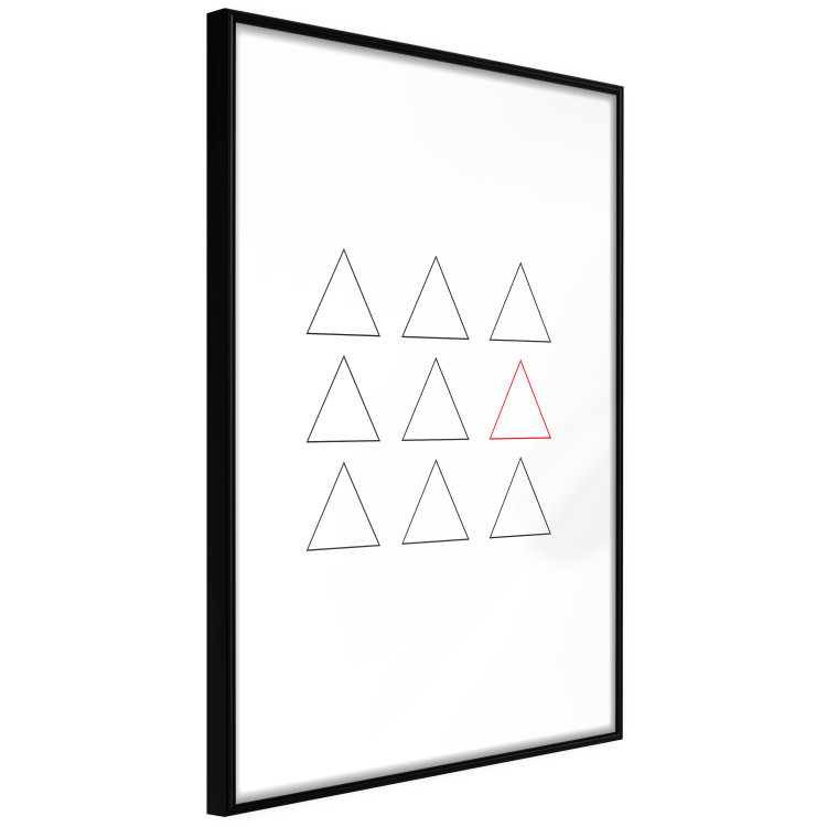 Wall Poster Misfit Element - triangular geometric shapes on a white background 124493 additionalImage 11