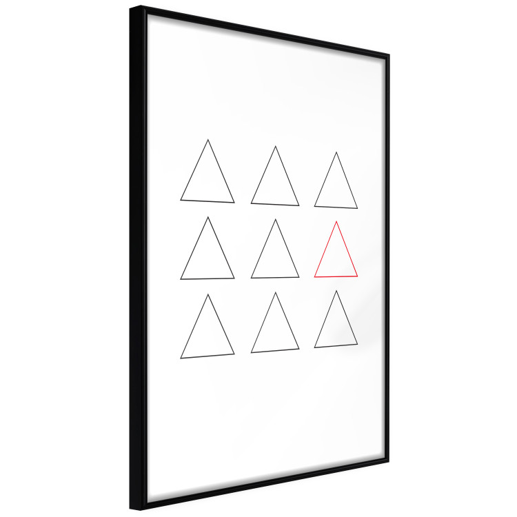 Wall Poster Misfit Element - triangular geometric shapes on a white background 124493 additionalImage 10