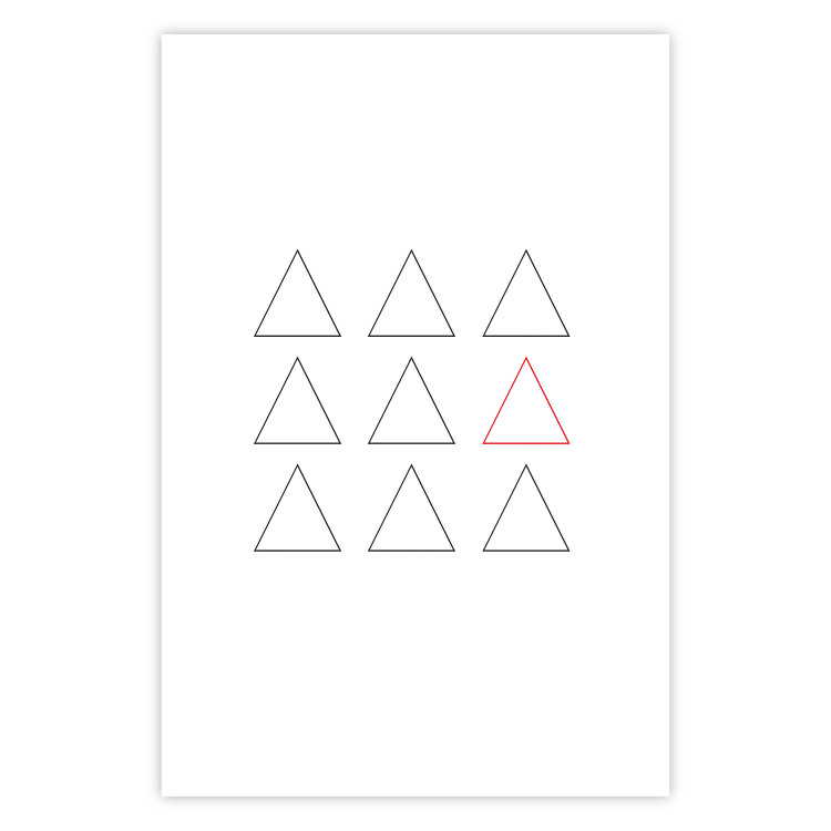 Wall Poster Misfit Element - triangular geometric shapes on a white background 124493 additionalImage 25