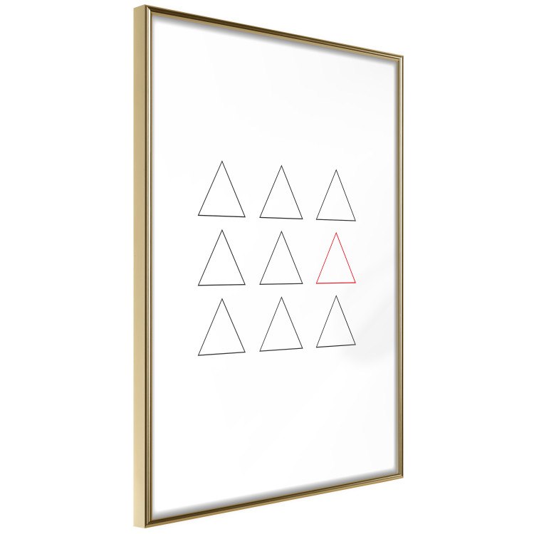 Wall Poster Misfit Element - triangular geometric shapes on a white background 124493 additionalImage 8