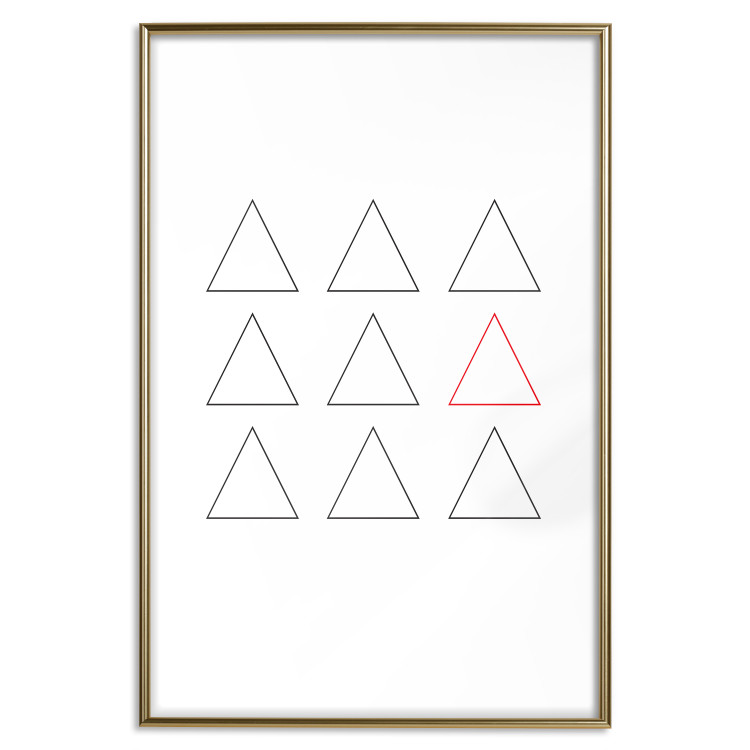 Wall Poster Misfit Element - triangular geometric shapes on a white background 124493 additionalImage 20