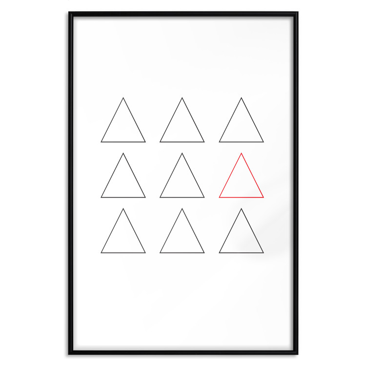 Wall Poster Misfit Element - triangular geometric shapes on a white background 124493 additionalImage 18