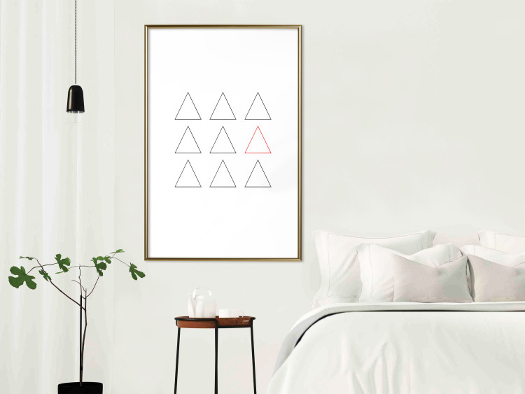 Wall Poster Misfit Element - triangular geometric shapes on a white background 124493 additionalImage 15
