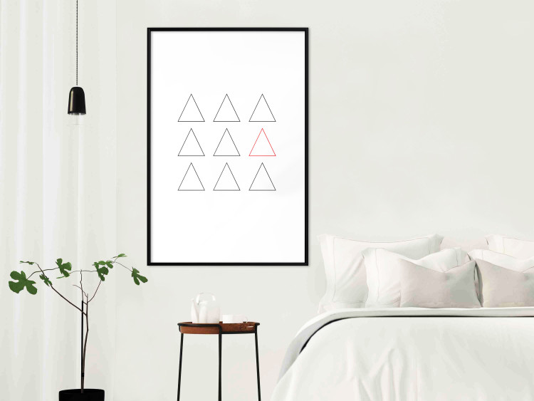 Wall Poster Misfit Element - triangular geometric shapes on a white background 124493 additionalImage 6