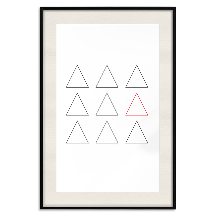 Wall Poster Misfit Element - triangular geometric shapes on a white background 124493 additionalImage 18