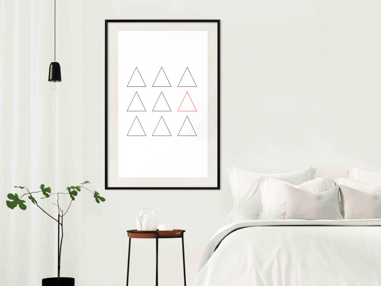 Wall Poster Misfit Element - triangular geometric shapes on a white background 124493 additionalImage 22