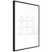 Wall Poster Misfit Element - triangular geometric shapes on a white background 124493 additionalThumb 13