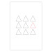 Wall Poster Misfit Element - triangular geometric shapes on a white background 124493 additionalThumb 25