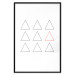 Wall Poster Misfit Element - triangular geometric shapes on a white background 124493 additionalThumb 18
