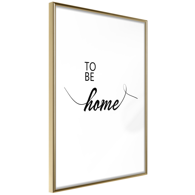 Poster To Be Home - black English text on a contrasting white background 125793 additionalImage 6