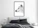 Wall Poster Amber Gaze - portrait of a wolf with a yellow eye on a white background 126293 additionalThumb 6