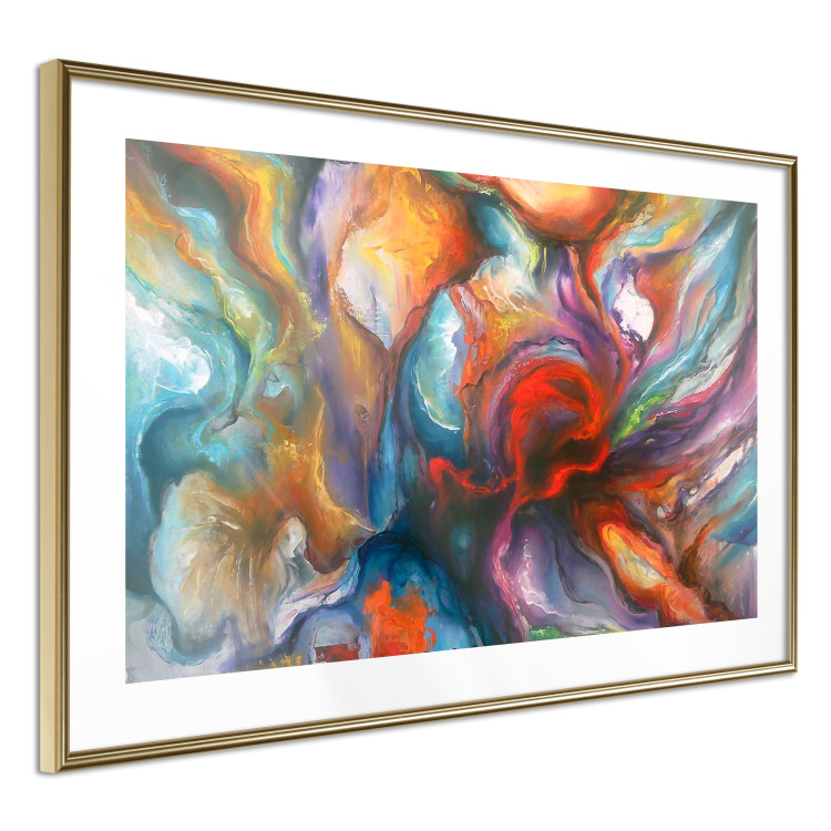 Wall Poster Abyss - worm among multicolored patterns in an abstract motif 127293 additionalImage 7