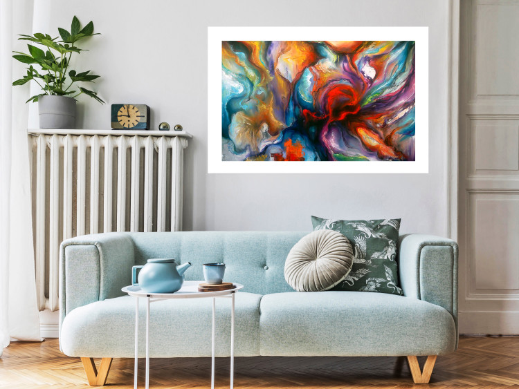 Wall Poster Abyss - worm among multicolored patterns in an abstract motif 127293 additionalImage 3