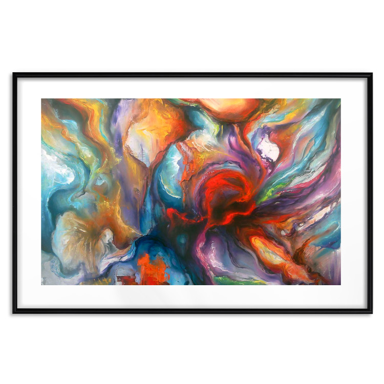 Wall Poster Abyss - worm among multicolored patterns in an abstract motif 127293 additionalImage 15