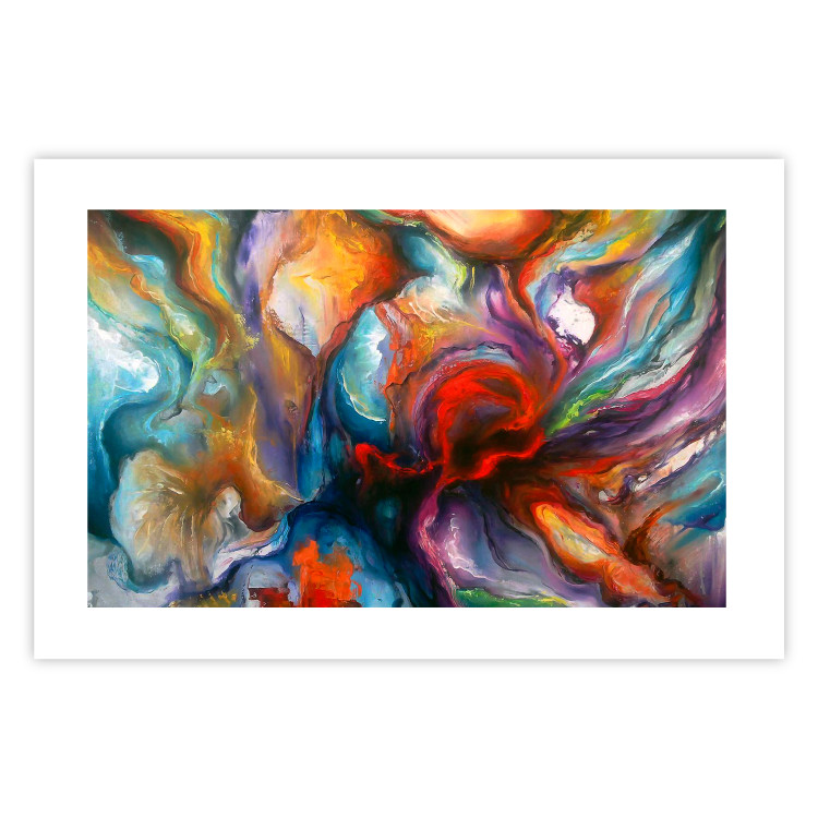 Wall Poster Abyss - worm among multicolored patterns in an abstract motif 127293 additionalImage 19