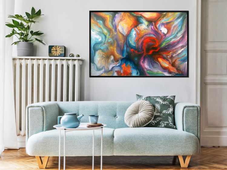 Wall Poster Abyss - worm among multicolored patterns in an abstract motif 127293 additionalImage 4