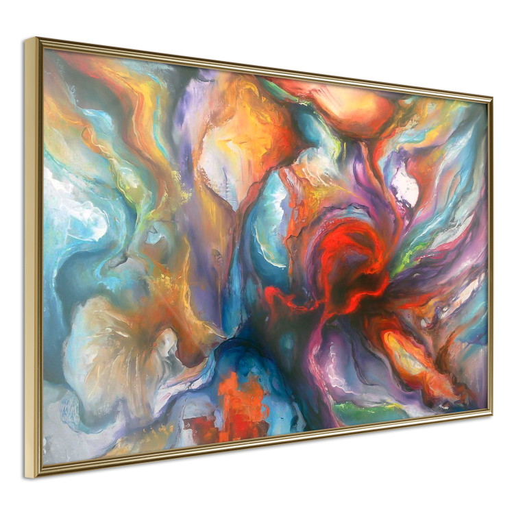Wall Poster Abyss - worm among multicolored patterns in an abstract motif 127293 additionalImage 12