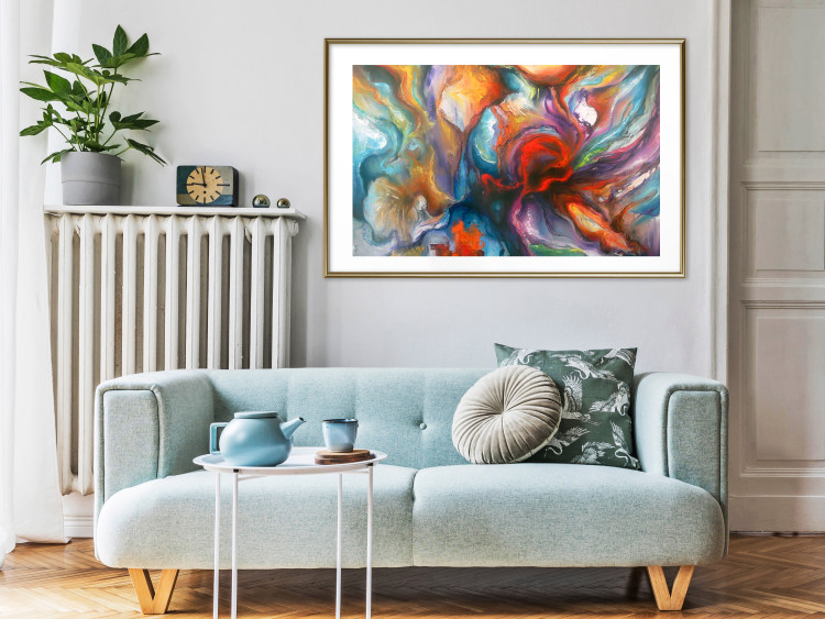 Wall Poster Abyss - worm among multicolored patterns in an abstract motif 127293 additionalImage 13