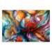 Wall Poster Abyss - worm among multicolored patterns in an abstract motif 127293