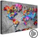Canvas Art Print Colorful Variations (1-part) wide - abstract world map 128393 additionalThumb 6