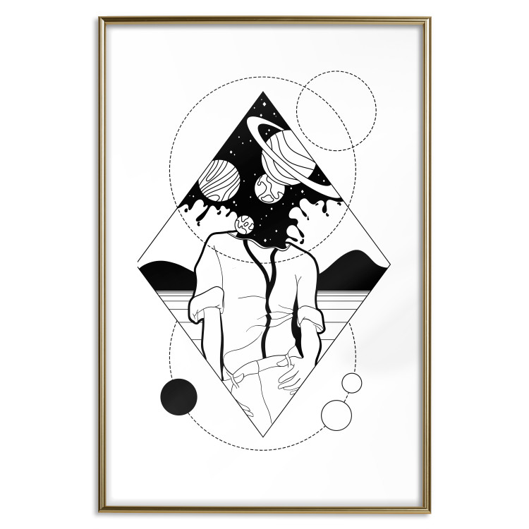 Poster Unlimited Space - abstract figure with space effect 128493 additionalImage 14