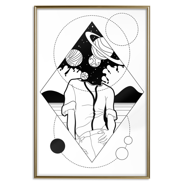 Poster Unlimited Space - abstract figure with space effect 128493 additionalImage 17