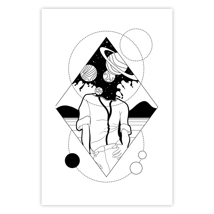 Poster Unlimited Space - abstract figure with space effect 128493 additionalImage 19