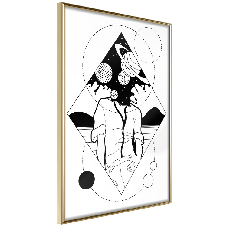 Poster Unlimited Space - abstract figure with space effect 128493 additionalImage 6
