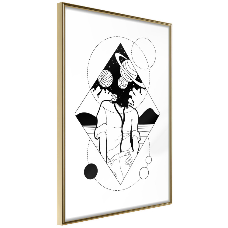 Poster Unlimited Space - abstract figure with space effect 128493 additionalImage 4