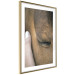 Poster Soothing Touch - human hand gently touching the face of a brown horse 130293 additionalThumb 9