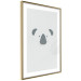 Poster Smiling Koala - animal with a funny face on a solid gray background 130693 additionalThumb 5