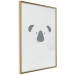 Poster Smiling Koala - animal with a funny face on a solid gray background 130693 additionalThumb 9