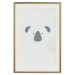 Poster Smiling Koala - animal with a funny face on a solid gray background 130693 additionalThumb 20