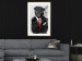 Poster Elegant Rottweiler - abstraction of a dog in a suit on a brick wall 130793 additionalThumb 15