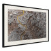 Wall Poster Rome and Tiber - brown map with gray architecture shown from a bird's-eye view 131793 additionalThumb 2