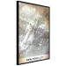 Wall Poster City of Dreams - black and white map of New York with brown details 132093 additionalThumb 13