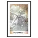 Wall Poster City of Dreams - black and white map of New York with brown details 132093 additionalThumb 18