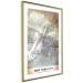 Wall Poster City of Dreams - black and white map of New York with brown details 132093 additionalThumb 7