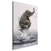 Canvas Print Surfing (1-piece) Vertical - fantasy elephant surfing in water 132193 additionalThumb 2