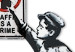 Wall Poster Graffiti is a Crime - black people holding a sign on a white background 132493 additionalThumb 9