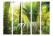 Folding Screen Green Alley II (5-piece) - composition with palm trees amidst the jungle 132993 additionalThumb 3