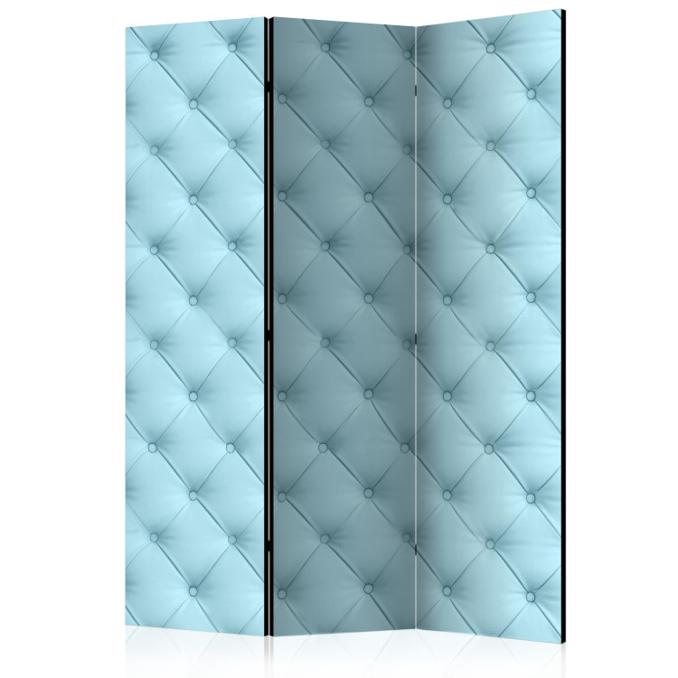 Room Divider Foam (3-piece) - simple composition in quilted blue pattern 133093