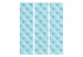 Room Divider Foam (3-piece) - simple composition in quilted blue pattern 133093 additionalThumb 3