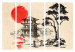Room Divider Cottage by the Pond II (5-piece) - trees and oriental architecture 134293 additionalThumb 7