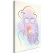 Canvas Art Print Ice cream with sprinkle - abstraction with blue background 134993 additionalThumb 2