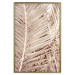 Wall Poster Beige Palm - composition of tropical palm leaves in golden hue 135293 additionalThumb 20